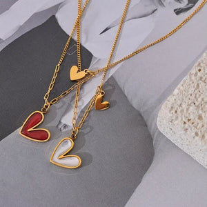 Crimson Glow Heart Pendant - TM & Co. Jewels