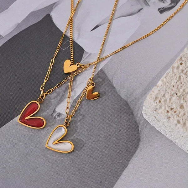 Crimson Glow Heart Pendant - TM & Co. Jewels