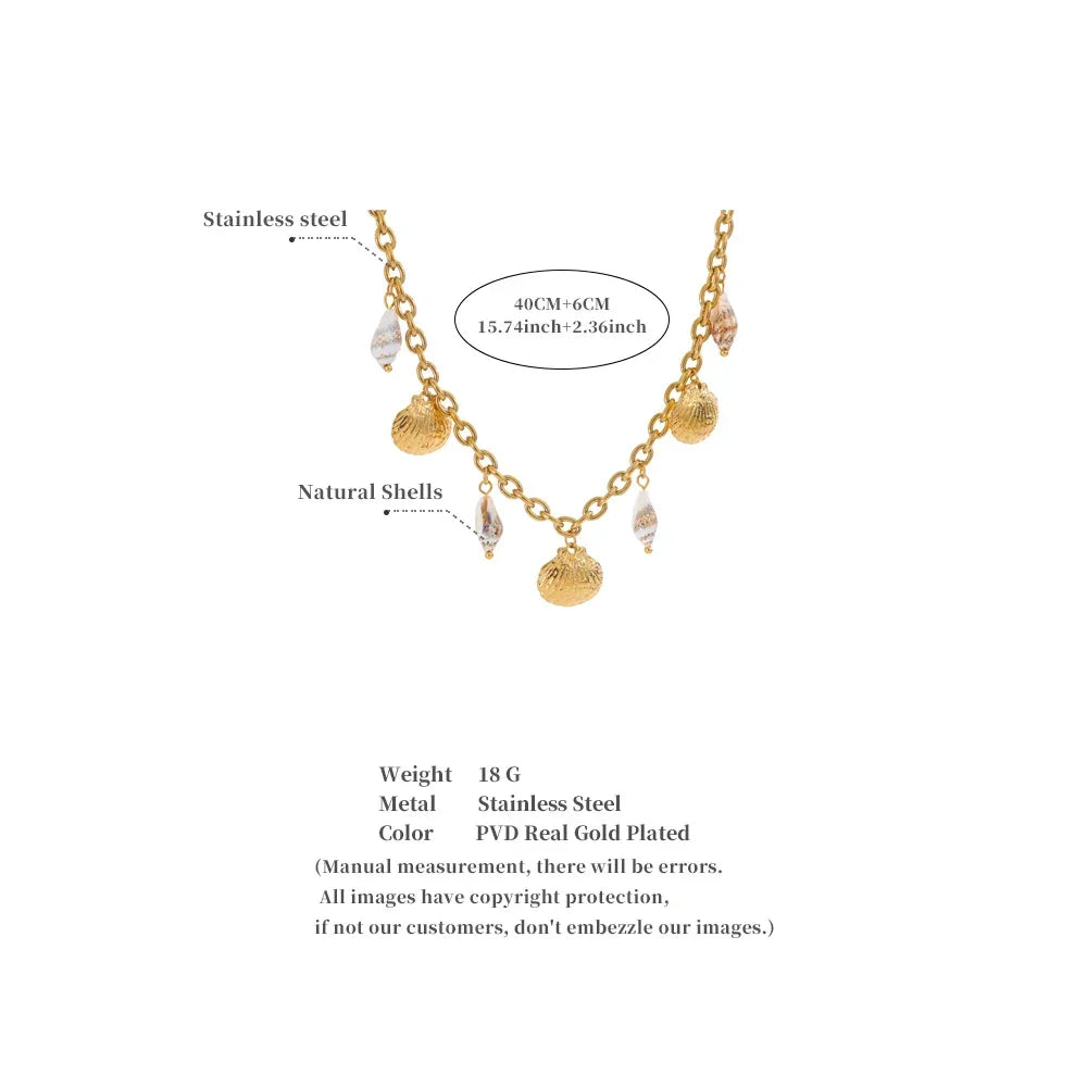 Gilded Shell Pendant