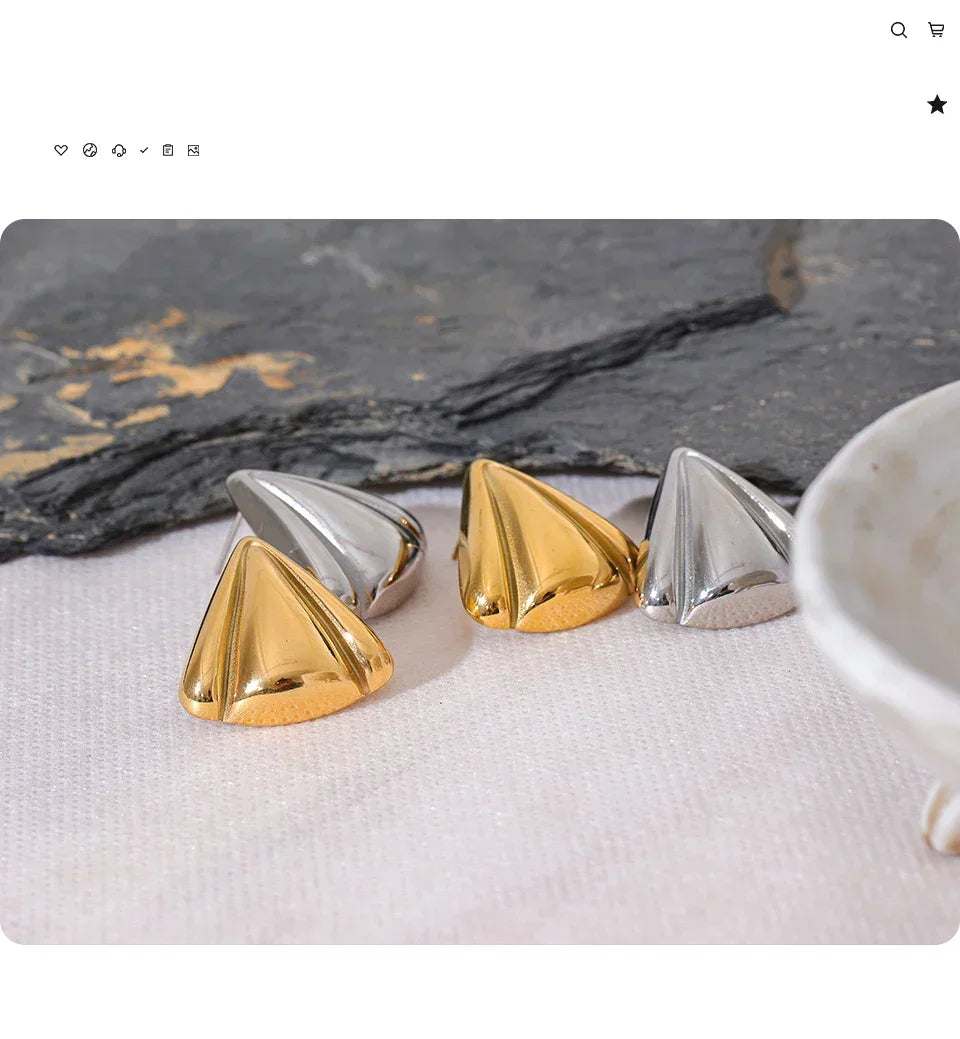 Eclipsa Vertex Gold Eclipse Studs - TM & Co. Jewels