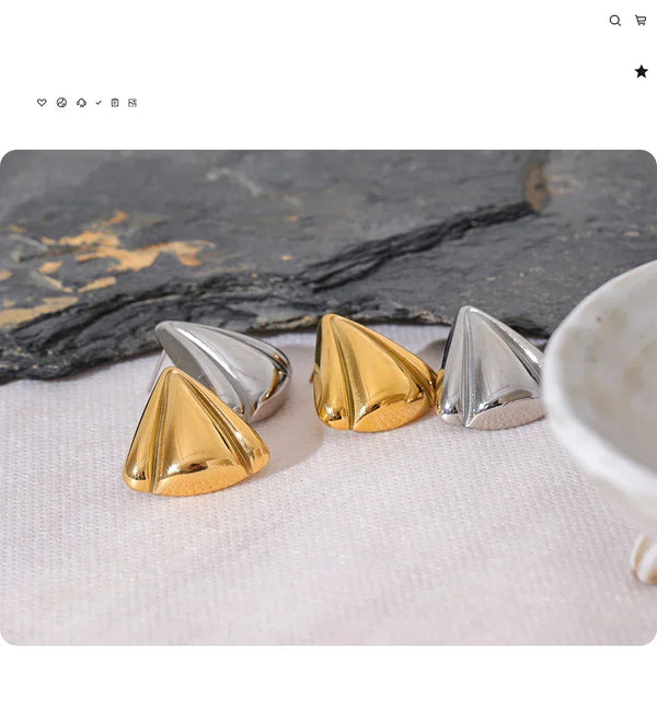 Eclipsa Vertex Gold Eclipse Studs - TM & Co. Jewels