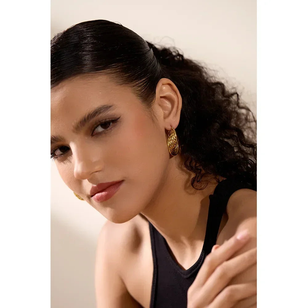 Vogue Twist Hoops - TM & Co. Jewels