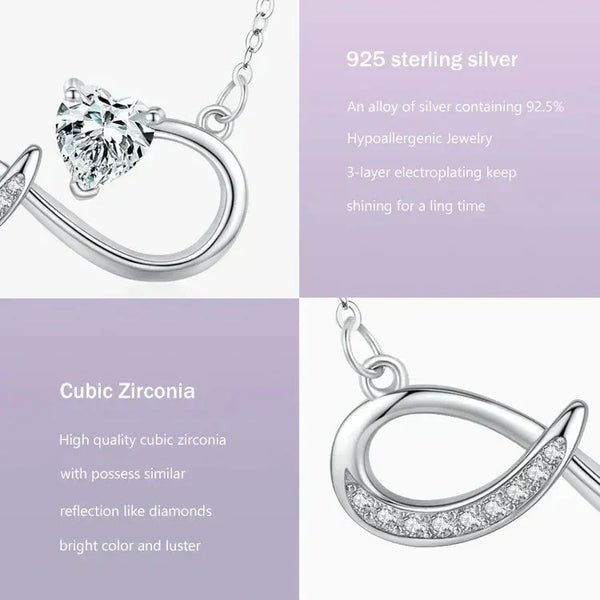 Glowing Heart Charm Necklace - TM & CO. JEWELS 