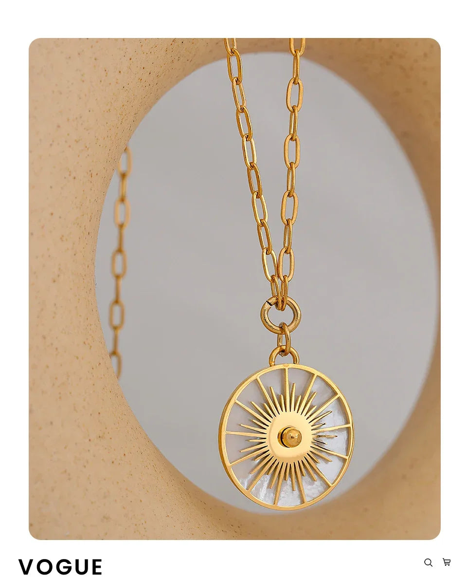 Luxe Rounds Shell Necklace - TM & Co. Jewels