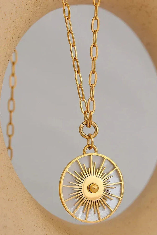 Luxe Rounds Shell Necklace - TM & CO. JEWELS 