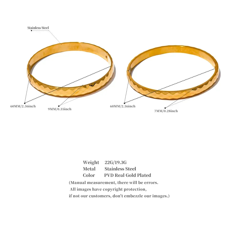 Infinite Glow Gold & Silver Bangle - TM & Co. Jewels