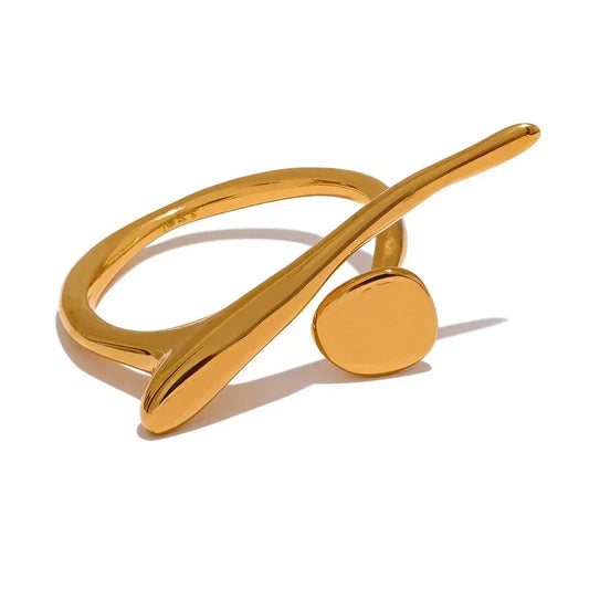 Classy Gold Minimalist Ring - TM & Co. Jewels