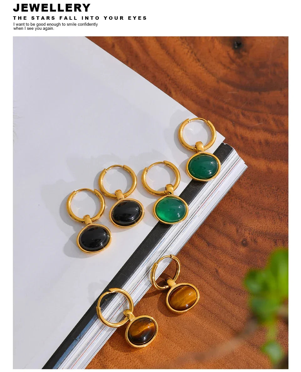 Tiger Glow Aventurine Drops - TM & Co. Jewels