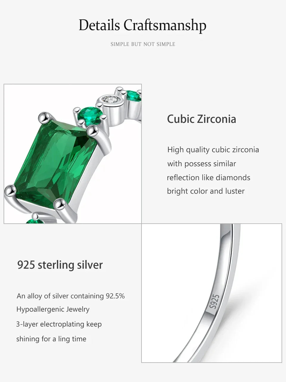 Jade Luxe Square Ring - TM & Co. Jewels