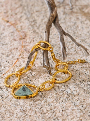 Slate Stone Link Bracelet