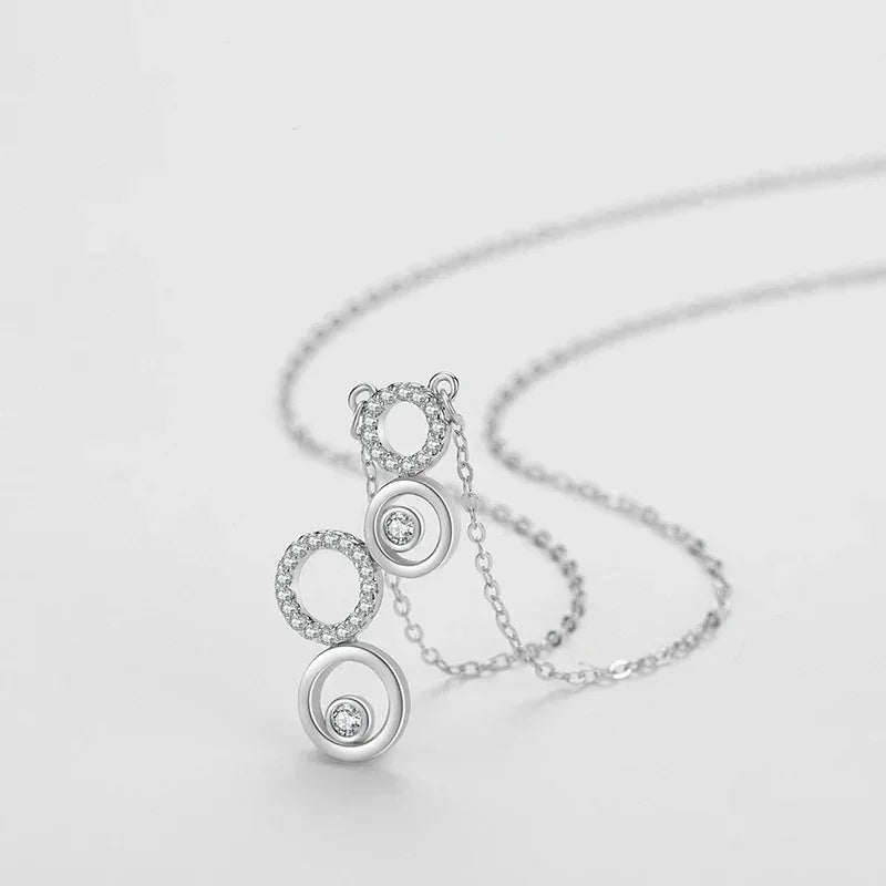 Shining CZ Bubble Pendant Necklace - TM & Co. Jewels