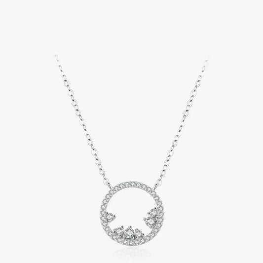 Aurora Circle Pendant - TM & CO. JEWELS 