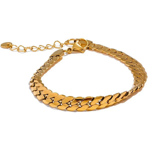 Gold Snake Chain Bracelet
