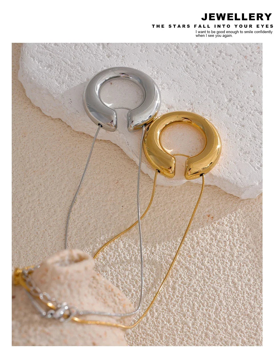 Golden Arc Necklace - TM & Co. Jewels