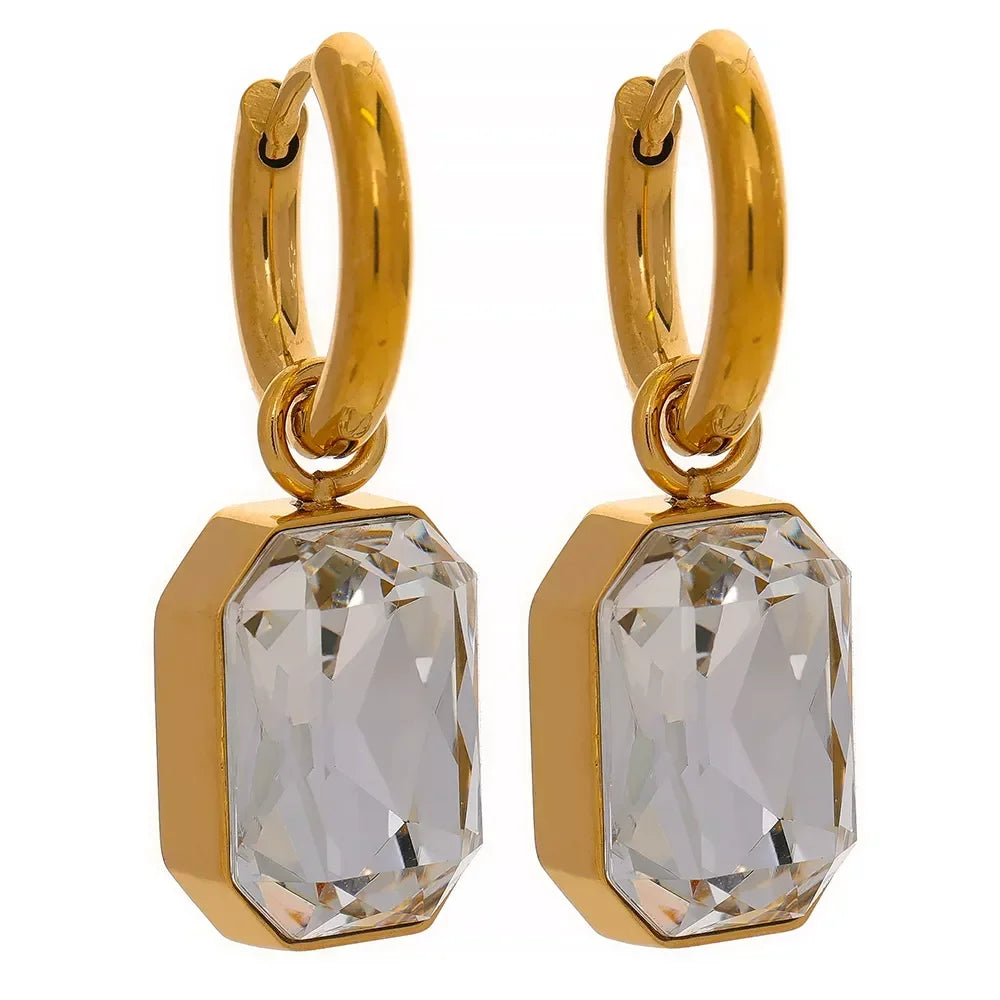 Golden Radiance Geometry Earrings - TM & Co. Jewels