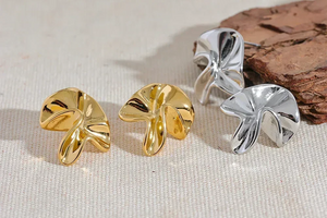Textured Bloom Studs - TM & Co. Jewels