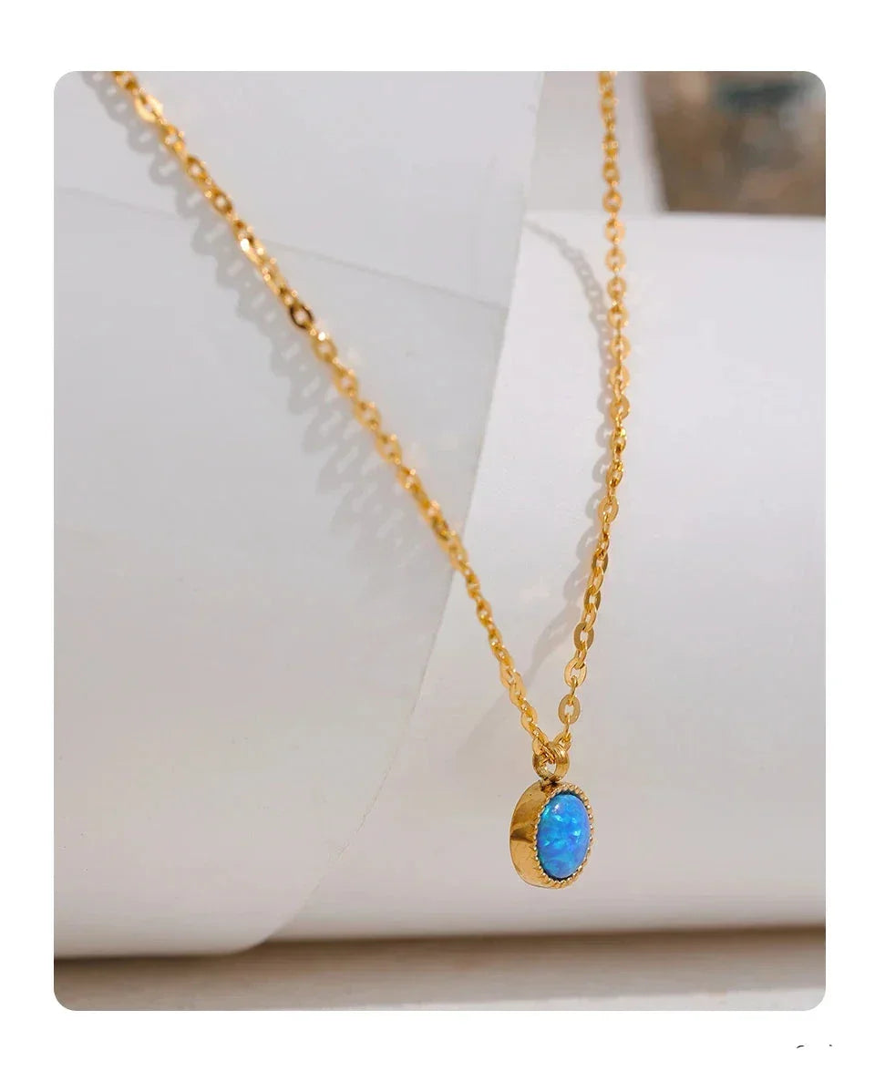 Celestial Blue Pendant Necklace - TM & Co. Jewels