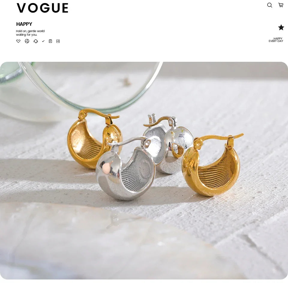 Urban Sparkle Minimalist Hoops - TM & Co. Jewels