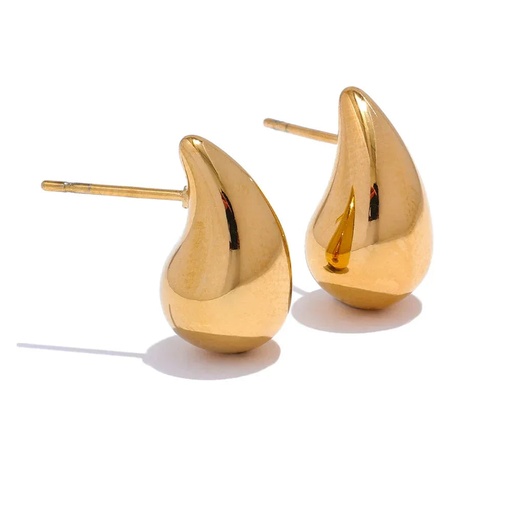 Golden Ripple Studs - TM & Co. Jewels