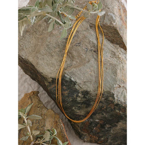 Golden Cascade Choker - TM & CO. JEWELS 