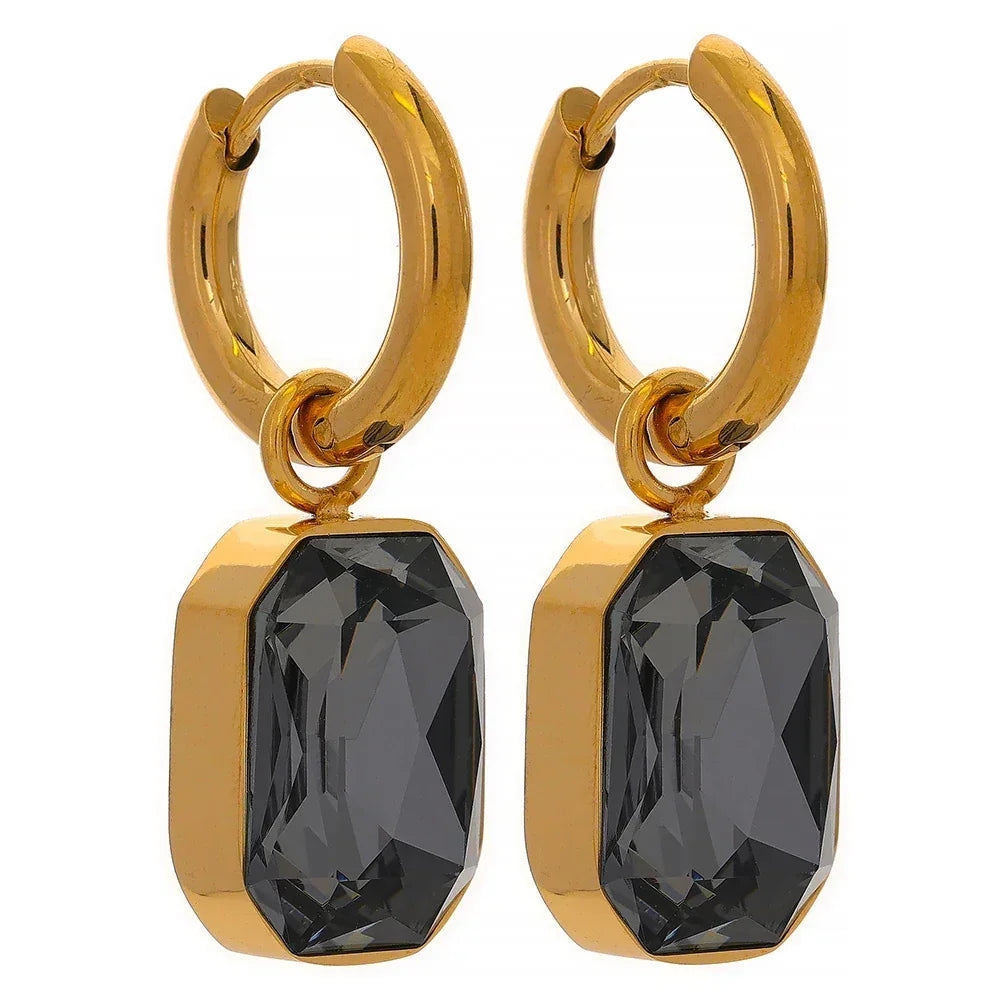 Golden Radiance Geometry Earrings - TM & Co. Jewels