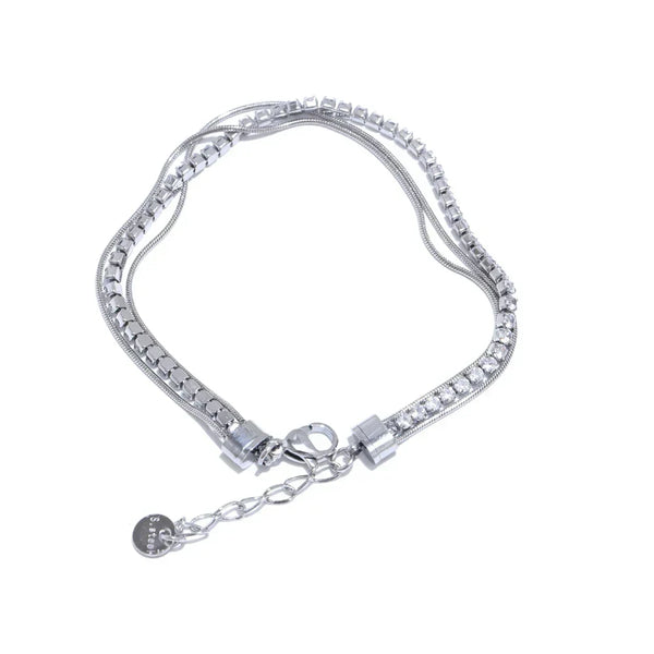 Gold Layered Zirconia Bracelet