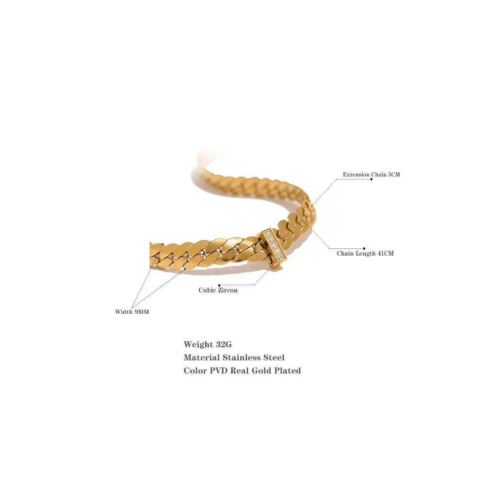 Nina's Golden ChainSpark Elegance - TM & Co. Jewels