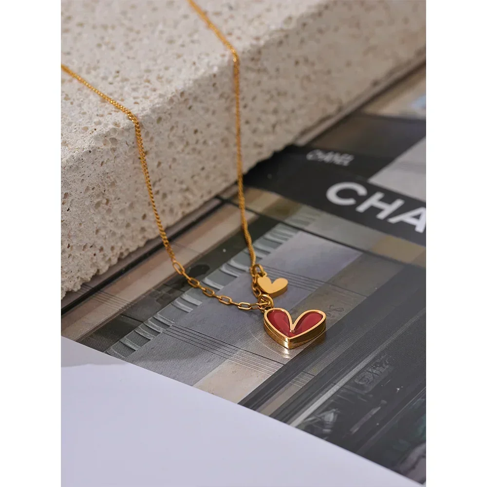 Crimson Glow Heart Pendant - TM & Co. Jewels