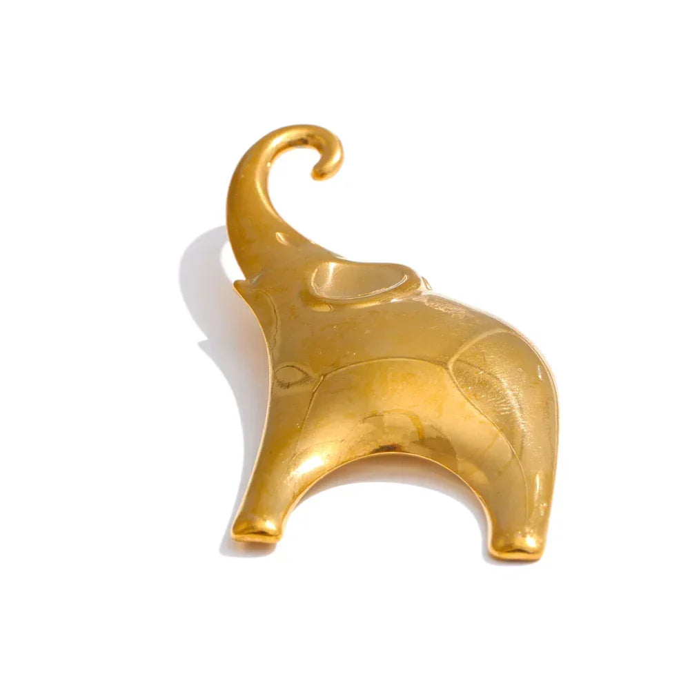 Gilded Elephant Pin