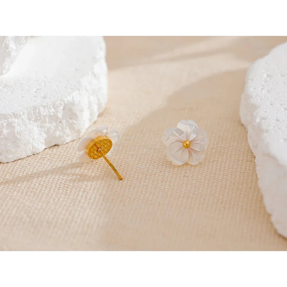 Shell Petal Earrings - TM & Co. Jewels
