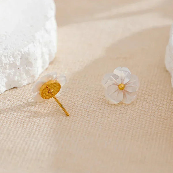 Shell Petal Earrings - TM & Co. Jewels