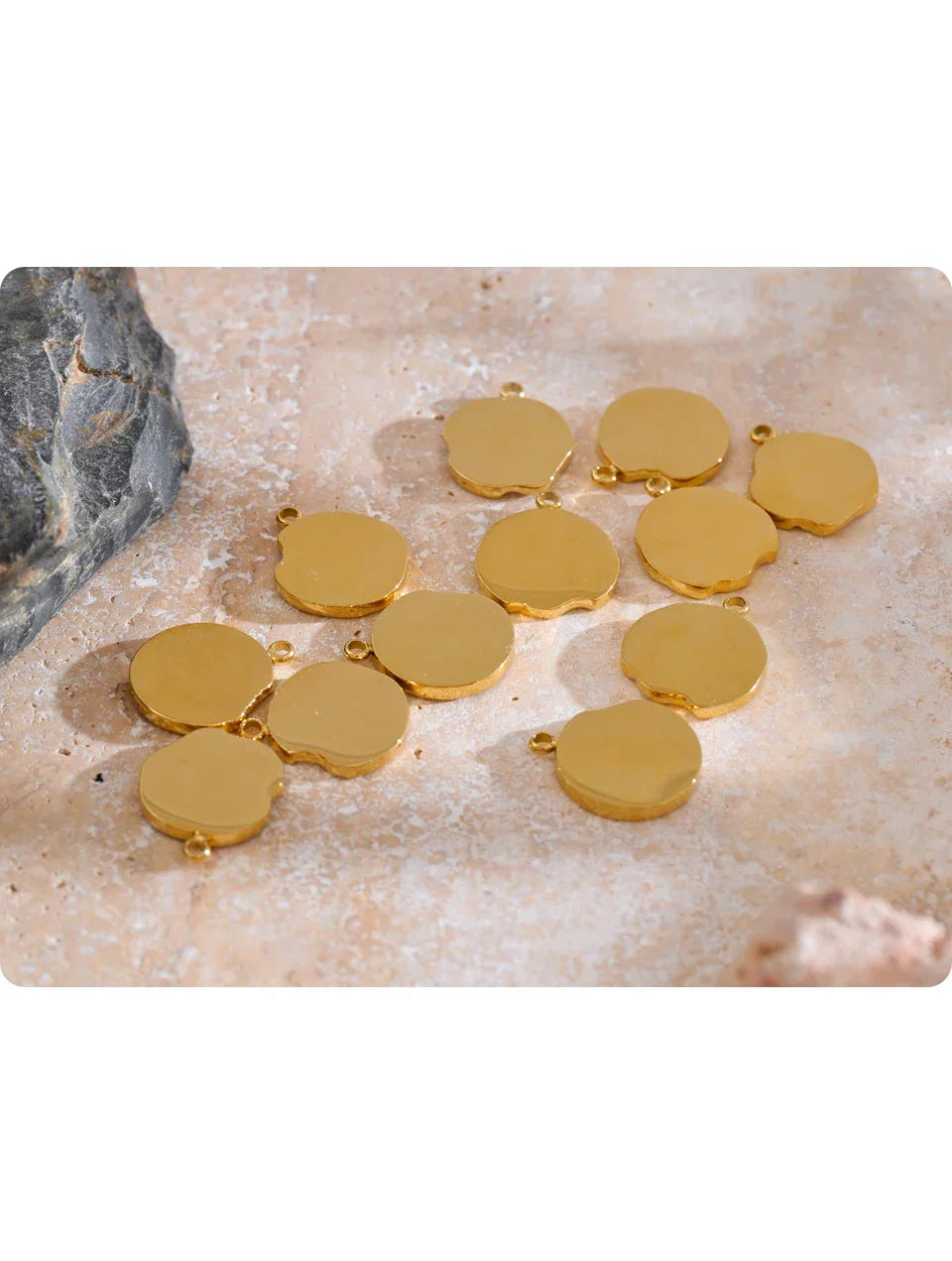 Real Gold Plated 12 Constellation Metal Diy Charms For Jewelry Making Bulk Stainless Steel Charm Pendant Accessories