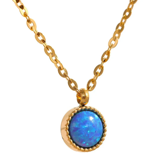 Celestial Blue Pendant Necklace - TM & Co. Jewels