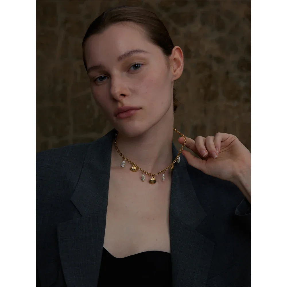 Gilded Shell Pendant