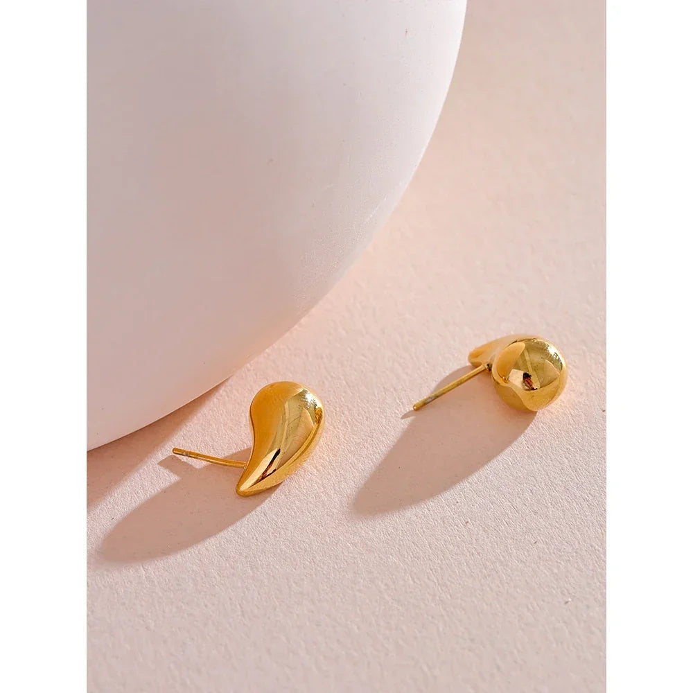 Golden Ripple Studs - TM & Co. Jewels