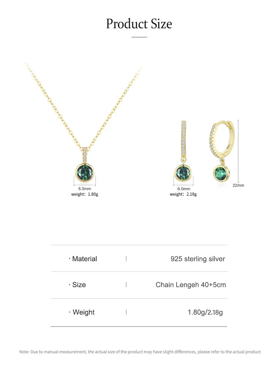 Emerald Grace Jewelry Set - TM & Co. Jewels