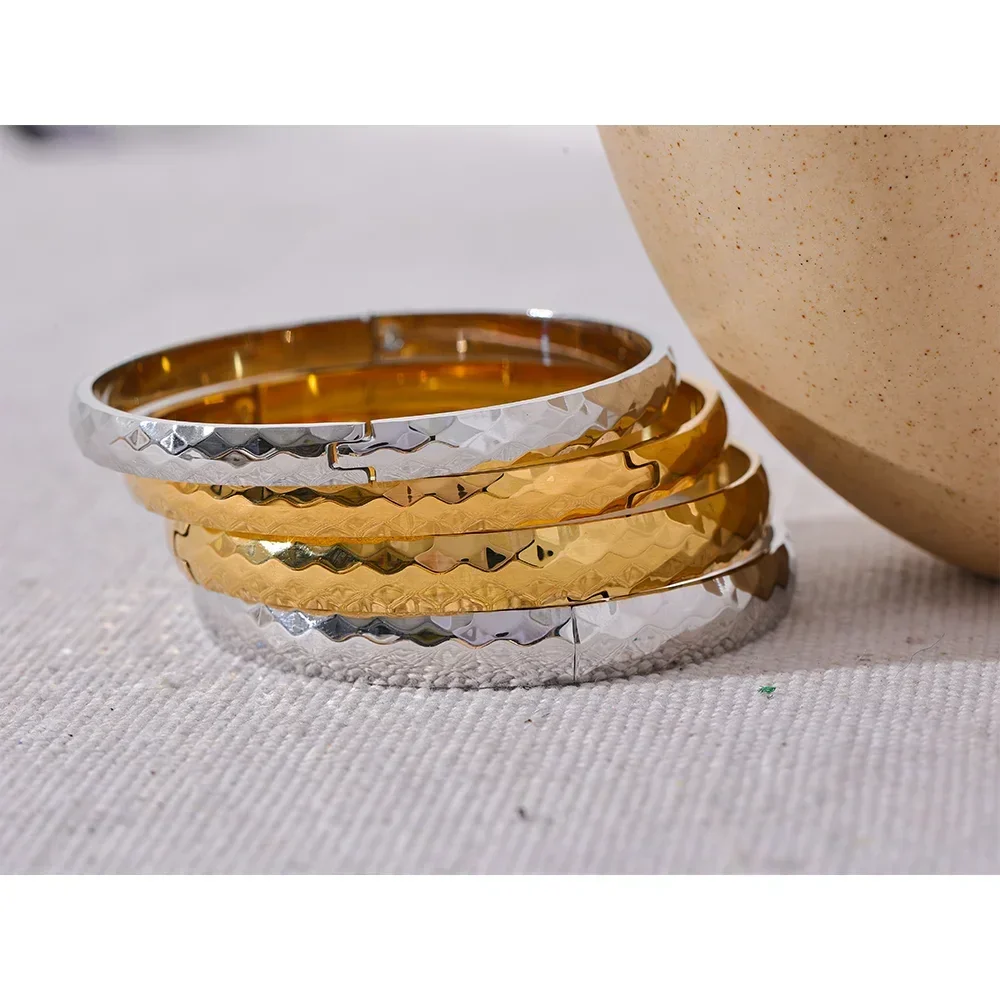 Infinite Glow Gold & Silver Bangle - TM & Co. Jewels