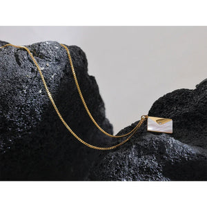 Shell Envelope Sophistique Necklace - TM & CO. JEWELS 