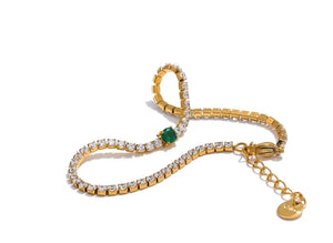 Gold Radiant Tennis Bracelet
