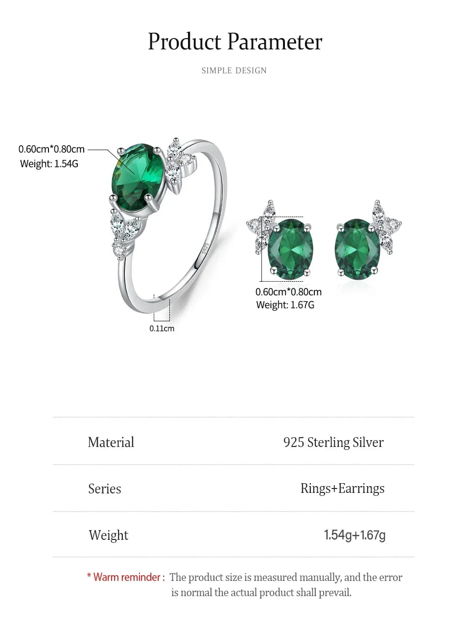 Mystic Emerald Jewelry Set - TM & Co. Jewels