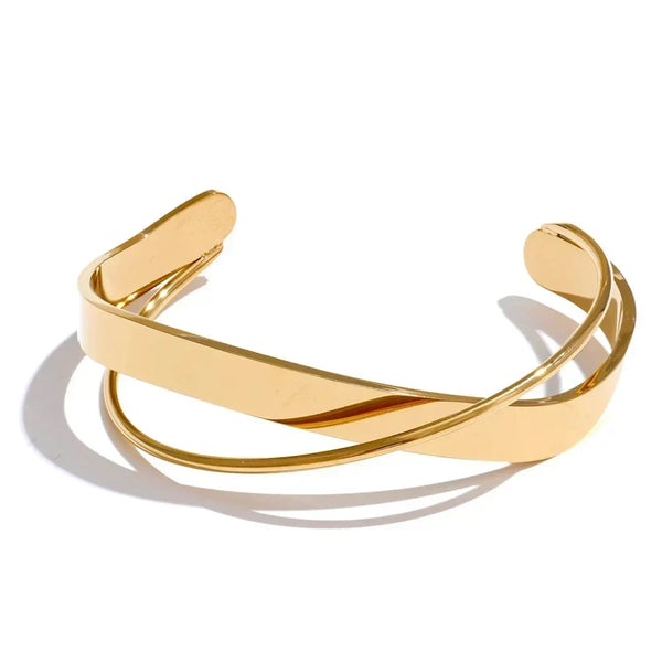 Gold Minimalist Cuff Bracelet