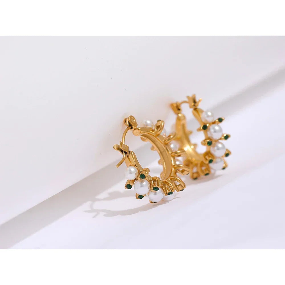 Golden Pearl Orbit - TM & Co. Jewels