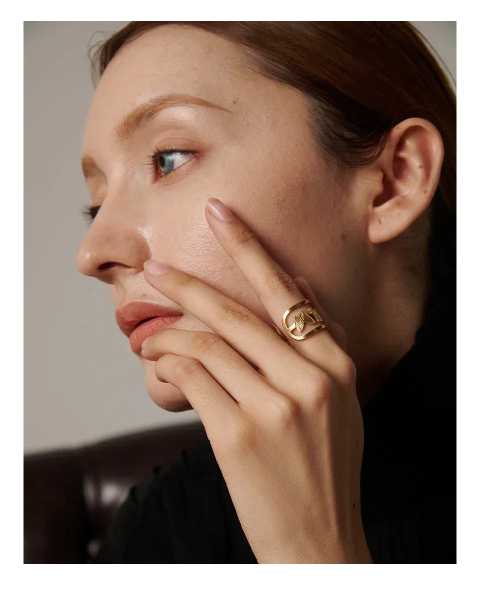 Gilded Wing Butterfly Ring - TM & Co. Jewels