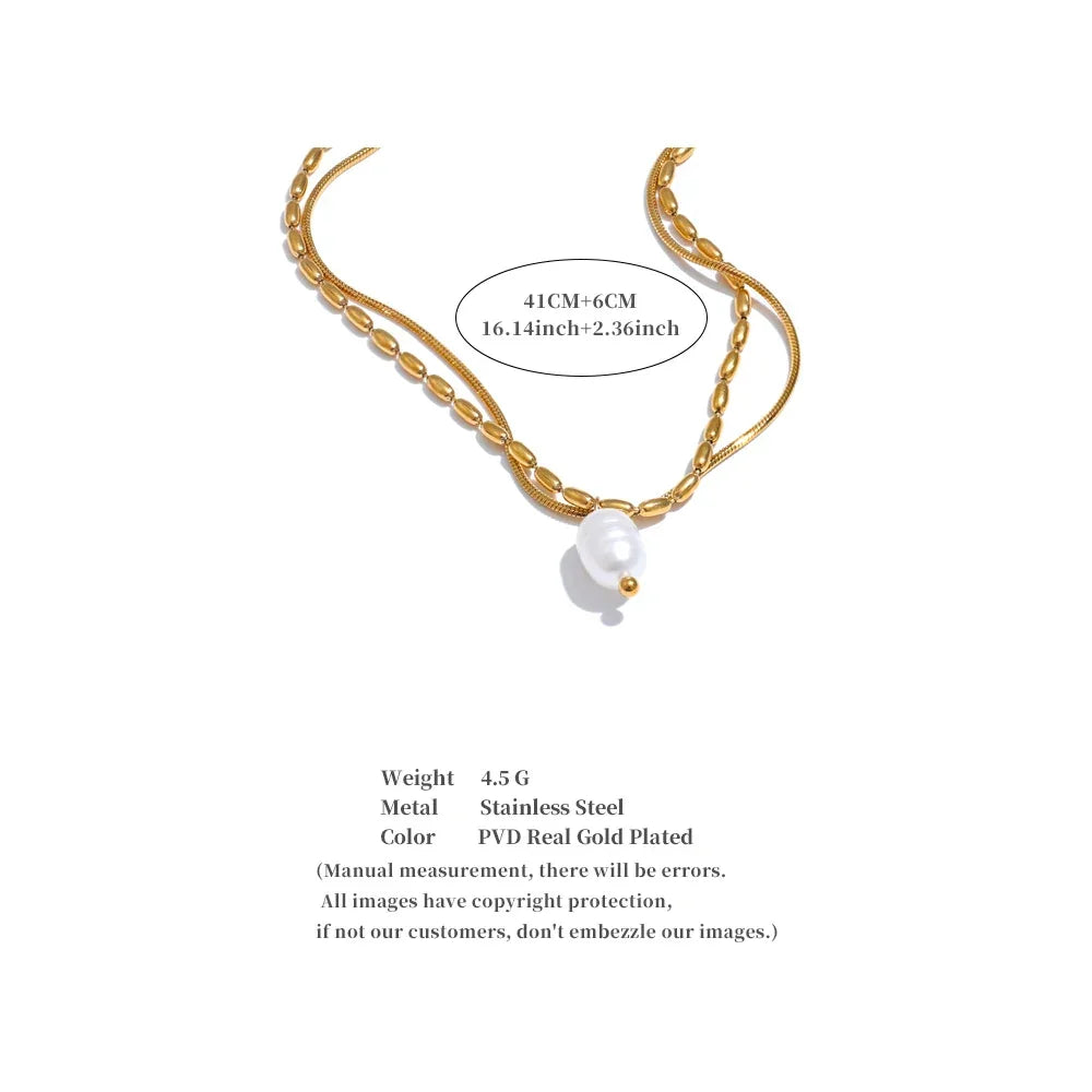 Aura Double Chain Pendant