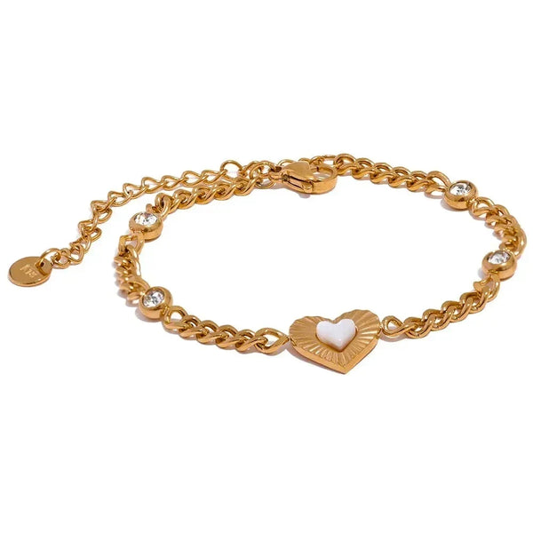 Mermaid Luxe CZ Shell Bracelet - TM & Co. Jewels