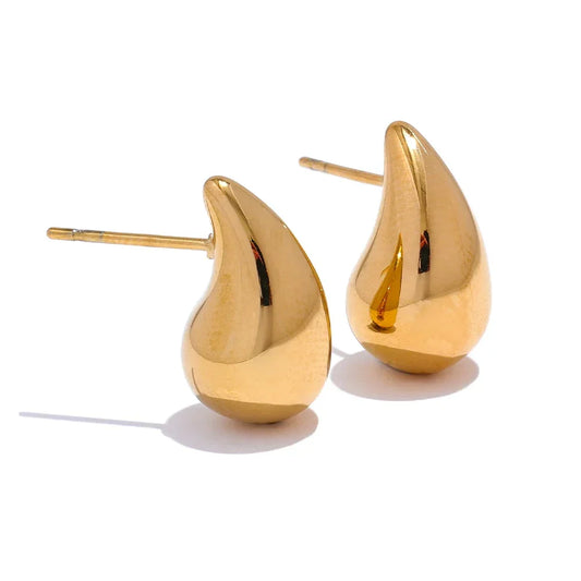 Golden Ripple Studs - TM & Co. Jewels