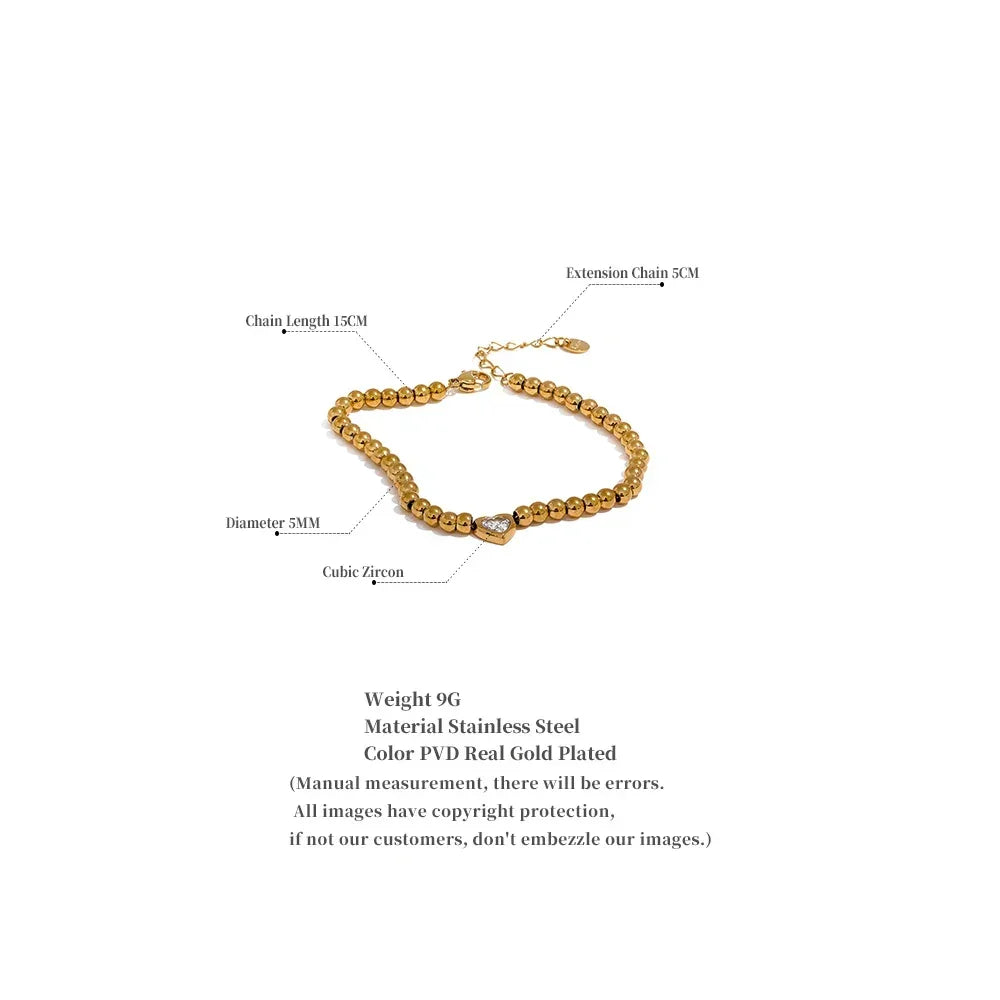 Golden Touch Handmade Zircon Bracelet - TM & Co. Jewels