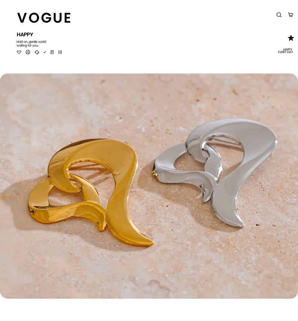 Classic Heart Brooch