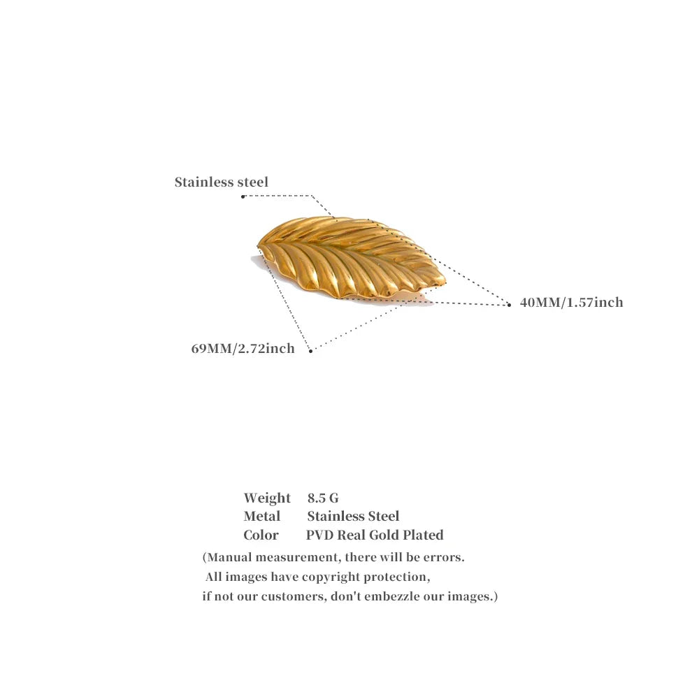 Golden Frond Pin