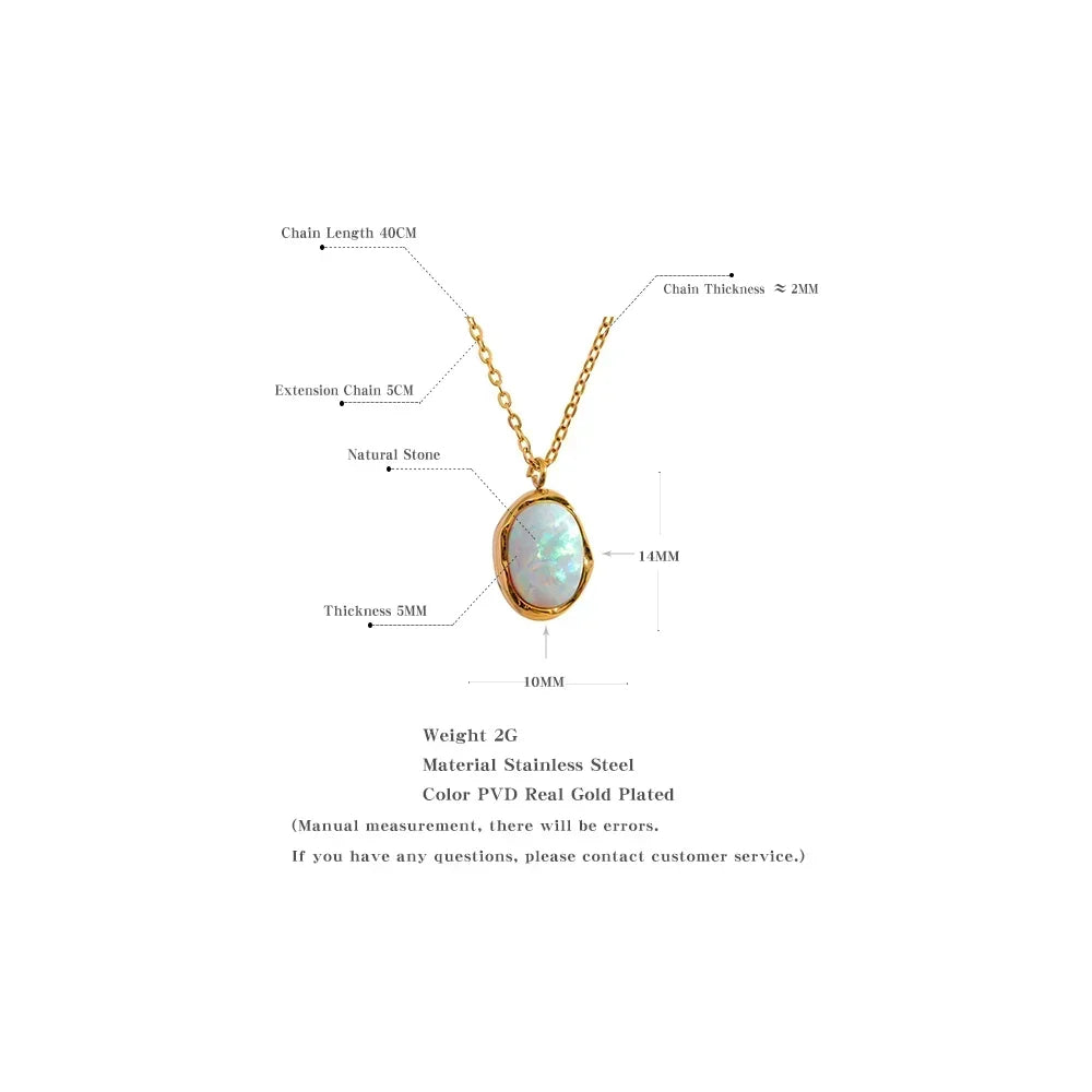 Chic Opal Harmony Necklace - TM & Co. Jewels